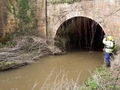 20200311 130155 John Bower inspecting Dunnington Aqueduct