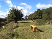 New bench overlooking the canal