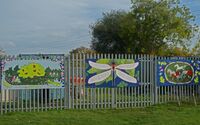 Murals painted by University of Gloucestershire students