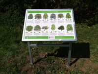 Trees habitat sign