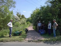 Completion of towpath by Station Road - May 18