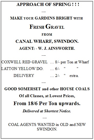 Gravel advert 1895